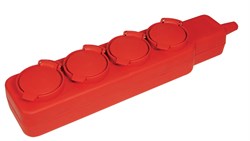 IEK Удлинитель У04В 4 места с защитными крышками IP44 2Р+PE/5метров 3х1мм2 16А/250В WYP10-16-04-05-44-N - фото 118282