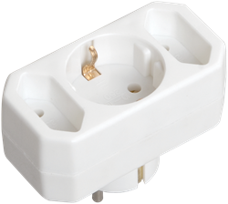 IEK Тройник Т-01/01-2 --1круглое+2плоских места WTP10-16-21 - фото 118328