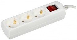 IEK GENERICA Удлинитель У03В 3 места 2P+PE/5м 3х1мм2 10А/250В WYP10-10-03-05-ZK-G - фото 118365