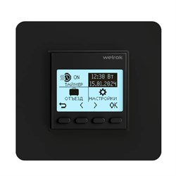 Welrok pro bk Терморегулятор 16 А, 3000 ВА, пол 5..60 °С, возд. 5…35 °С 4660251140571 - фото 118437