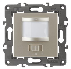 ЭРА 14-4103-04 Elegance шампань датчик движения 2-проводной, 180-240В, 200Вт Б0034355 - фото 118600