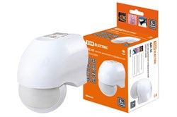 TDM Датчик движения стена ДДС-03 1100Вт, 5-720с, 10м, 5+Лк, 180гр, IP44 SQ0324-0008 - фото 118638