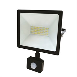 Прожектор светодиодный с датчиком движения 50 Вт 200–260В IP44 4000 лм 6500 K холодный свет Rexant 605-009 - фото 118728