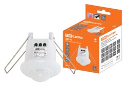 TDM Датчик движения точечный ДДТ-02 40мм, 800Вт, 10-900с, 6м, 3+лк, 120(сбоку)+360(сверху)гр, IP20 SQ0324-0026 - фото 118749