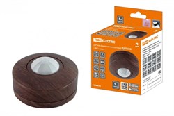 TDM Датчик движения потол. ДДП-03В (1200Вт, 10-900с, 6м , 3+Лк, 120(сб)+360(св)гр IP33), "ЭКО" венге SQ0324-0044 - фото 118791