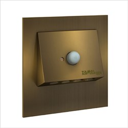 Zamel Светильник NAVI Золото/Нейтр.бел. в монт.коробку, 230V AC с датчиком движения 11-226-47 - фото 118797