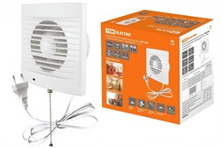 TDM Вентилятор бытовой настенный 100 СВп, с выключателем и проводом 1,3 м, SQ1807-0013 - фото 119669