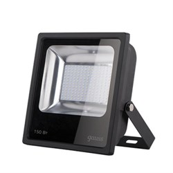 Gauss Прожектор Qplus 150W 18000lm 6500K 175-265V IP65 черный LED 613100150 - фото 14972