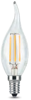 Gauss Лампа Filament Свеча на ветру 5W 420lm 2700К Е14 LED 104801105 - фото 34167