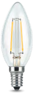 Gauss Лампа Filament Свеча 5W 450lm 4100К Е14 LED 103801205 - фото 34169