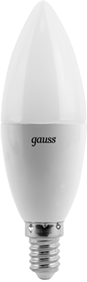 Gauss Лампа Свеча 6.5W 550lm 4100К E14 LED 103101207 - фото 34196