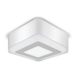 Gauss Светильник Backlight накладной BL221 Квадрат. Акрил, 3+3W, LED 4000K, 105*105, BL221 - фото 34334