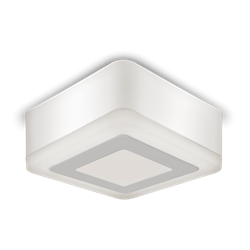 Gauss Светильник Backlight накладной квадрат 3+3W 350lm 3000K 220-240V 105*105*40мм 3 режим LED BL220 - фото 34335
