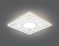 Gauss Светильник Backlight BL127 Квадрат. Белый, Gu5.3, 3W, LED 3000K BL127 - фото 34343