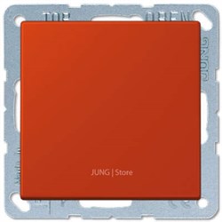 Выключатель 1-клавишный, rouge vermillon 59 - фото 38963