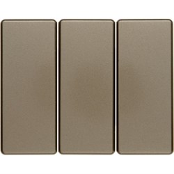 Выключатель 3-х клавишный 16А, бронза 633023 + 14659011 - фото 40757