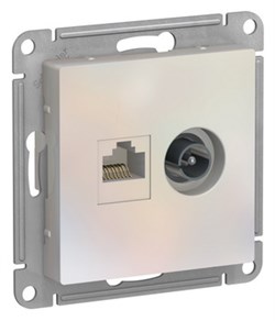 Розетка двойная ТВ|компьютерная RJ-45 кат. 5е ATN000489 Schneider Electric - фото 45137