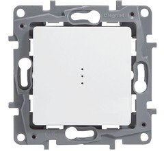 Legrand Etika белый выключатель 1-клавишный с подсветкой, 10А, Винтовые клеммы 672203 - фото 61610