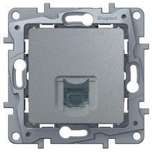 Legrand Etika алюминий розетка комп (RJ45) 6 категория  UTP 672453 - фото 61792