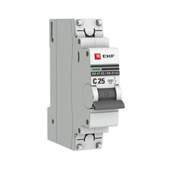 EKF PROxima ВА 47-63 Автоматический выключатель  (С) 1P 25А 6кА mcb4763-6-1-25C-pro - фото 63759
