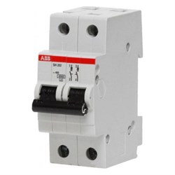 Автоматический выключатель ABB SH202 6А 2п 2CDS212001R0064, 6кА, C, SH202-C6 - фото 63963