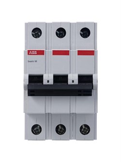 Автоматический выключатель ABB Basic M 50А 3п 2CDS643041R0504, 4.5кА, C, BMS413C50 - фото 64923