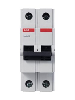 Автоматический выключатель ABB Basic M 50А 2п 2CDS642041R0504, 4.5кА, C, BMS412C50 - фото 64932