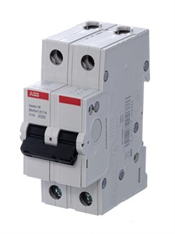 Автоматический выключатель ABB Basic M 16А 2п 2CDS642041R0164, 4.5кА, C, BMS412C16 - фото 64938