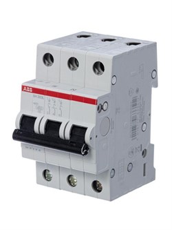 Автоматический выключатель ABB SH203L 6А 3п 2CDS243001R0064, 4.5кА, C, SH203L-C6 - фото 65014