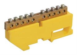 Шина IEK PE ШНИ-6х9-10-Д-Ж YNN10-69-10D-K05, на DIN-изоляторе - фото 67632