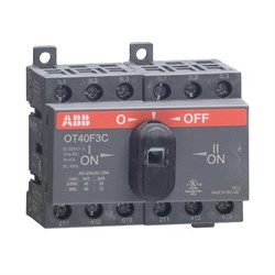 Рубильник реверсивный ABB OT40F4C 4Р 40А на DIN-рейку и монтажную плату - фото 68522