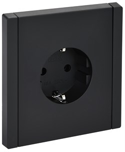FORTE&PIANO Роз. с з/к без з/ш в/к 16А FP116 чер. IEK FP-R11-16-K02 - фото 69826