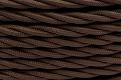 Bironi коричневый матовый витой провод 2*2,5 20м B1-425-72-20 - фото 70283