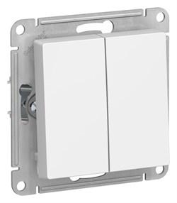 Systeme Electric AtlasDesign Лотос Выключатель 2-клавишный, сх.5, 10АХ, механизм ATN001351 - фото 70693