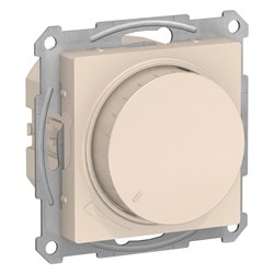 Systeme Electric AtlasDesign бежевый светорегулятор (диммер) повор-нажим, LED, RC, 400Вт, механизм ATN000223 - фото 70845