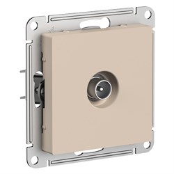Systeme Electric AtlasDesign песочный розетка TV коннектор, механизм ATN001293 - фото 70893