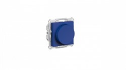 Systeme Electric AtlasDesign аквамарин светорегулятор (диммер) повор-нажим, LED, RC, 400Вт, механизм ATN001123 - фото 71006