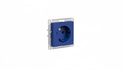 Systeme Electric AtlasDesign аквамарин розетка с заземлением, 16А, механизм ATN001143 - фото 71015