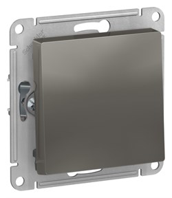 Systeme Electric AtlasDesign сталь выключатель 1-клавишный 2-полюсный, 10А, механизм ATN000921 - фото 71202