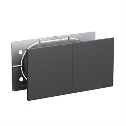 Systeme Electric AtlasDesign базальт розетка двойная с заземлением, со штор.со сдвиж. крышк, 16А, в сборе ATN001428 - фото 71266