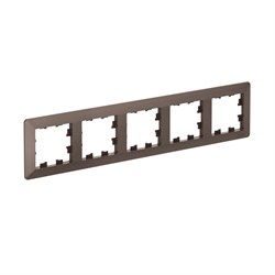 Systeme Electric AtlasDesign Air Мокко/дымчатый черный Рамка 5-ая ATN220605 - фото 71582