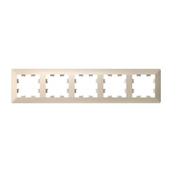 Systeme Electric AtlasDesign Air Бежевый/дымчатый белый Рамка 5-ая ATN220205 - фото 71587