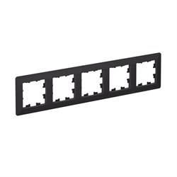 Systeme Electric AtlasDesign Air Карбон/дымчатый черный Рамка 5-ая ATN221005 - фото 71591