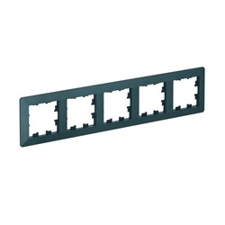 Systeme Electric AtlasDesign Air Изумруд/дымчатый черный Рамка 5-ая ATN220805 - фото 71599