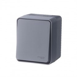 Systeme Electric AtlasDesign Profi54 наружный антрацит выключатель 1-клавишный 10 АХ ATN544011 - фото 71619