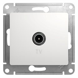 Glossa белый розетка TV коннектор GSL000193 - фото 71861