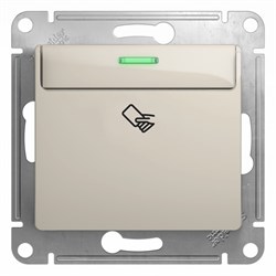 Glossa молочный выключатель карточный, сх.6, 10AX GSL000969 - фото 72013