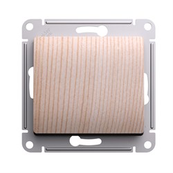 Systeme Electric Glossa Сосна Переключатель 1-клавишный, сх.6, 10АХ, механизм GSL001561 - фото 72297