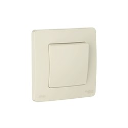 Systeme Electric Blanca внутр Молочный Переключатель 1-клавишный IP44, 10A, 250В BLNVS410602 - фото 72437