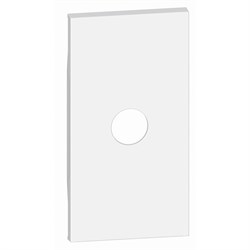 BTicino Living now белый лицевая панель для TV розеток и каб выводов с 1 отверстием 2 мод KW08M2 - фото 72838